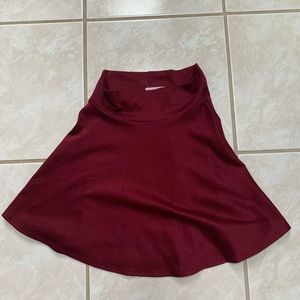 full tilt size xs: red high waisted flare skirt